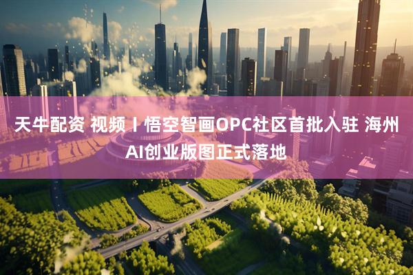 天牛配资 视频〡悟空智画OPC社区首批入驻 海州AI创业版图正式落地